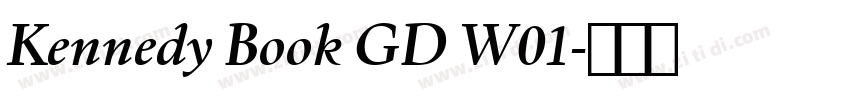 Kennedy Book GD W01字体转换
